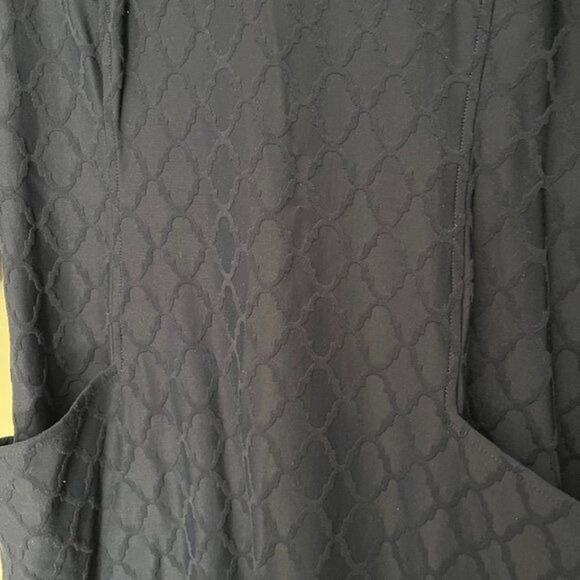 J. McLaughlin Catalyst Dress Blue Palm Spring Jacquard Women's Size Medium Crew - Picture 6 of 12